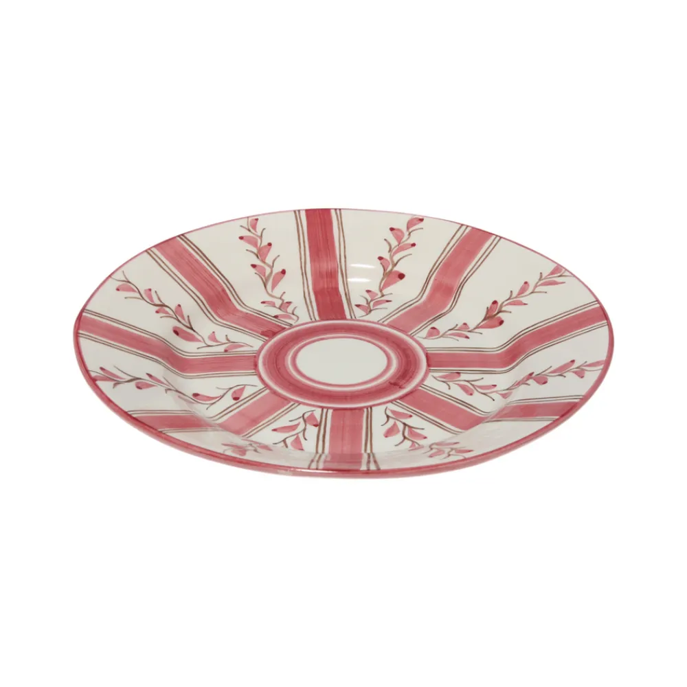 Carolina Irving and Daughters Dinnerware|Rose Stripe Dinner Plate