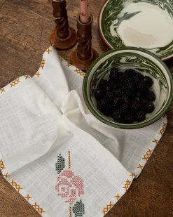 Sharland England Place Settings & Linens|Rose Tapestry Napkins, Set of 4