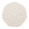 Kim Seybert Place Settings & Linens|Round Bamboo Placemat in White, Set of 4