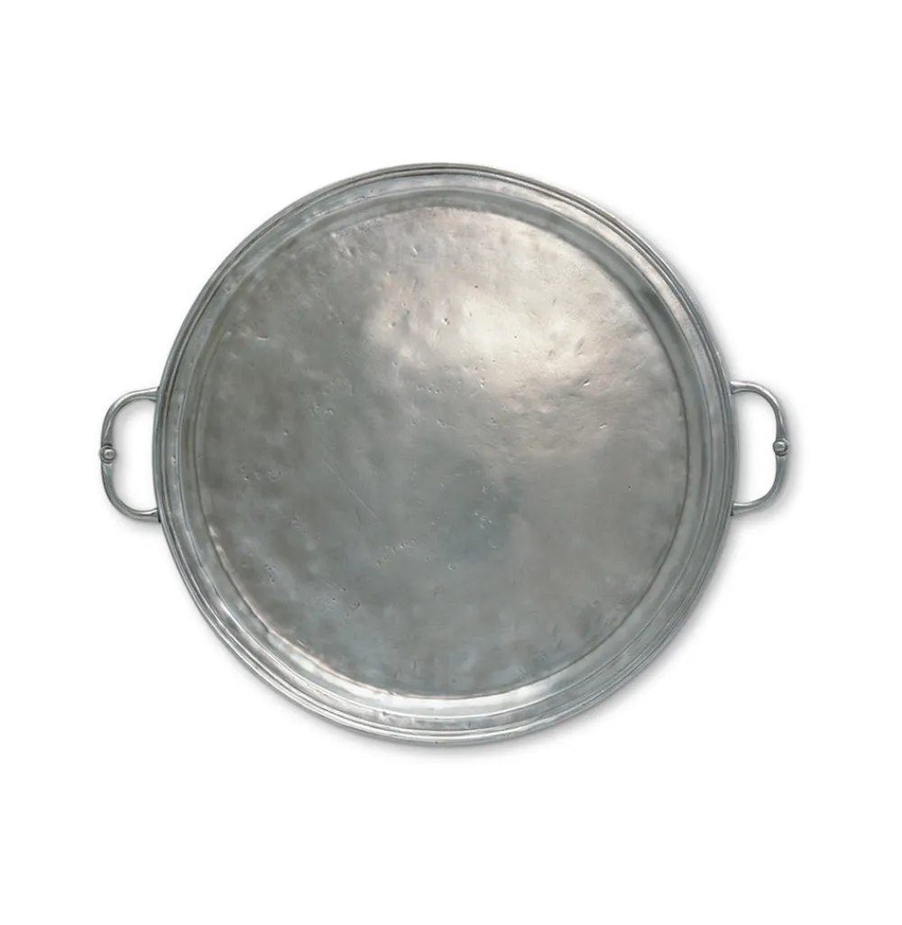 Match Dinnerware|Round Tray with Handles, Large