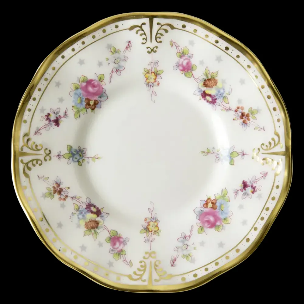 Royal Crown Derby Dinnerware|Royal Antoinette Coffee Cup & Saucer