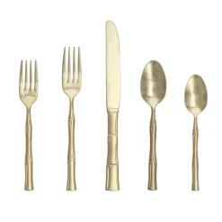 Fortessa Flatware|Royal Pacific Brushed Champagne Flatware Set