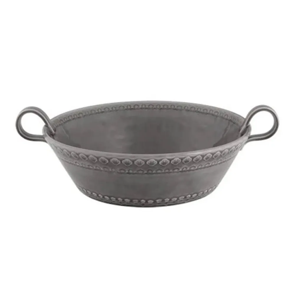 Bordallo Pinheiro Dinnerware|Rua Nova Salad Bowl in Anthracite