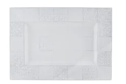 Bordallo Pinheiro Dinnerware|Rua Nova Tray in White Antique