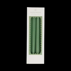 Maison Margaux Candles|Sage Green Tapered Candles, Set of 8