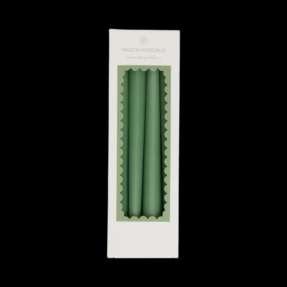 Maison Margaux Candles|Sage Green Tapered Candles, Set of 8