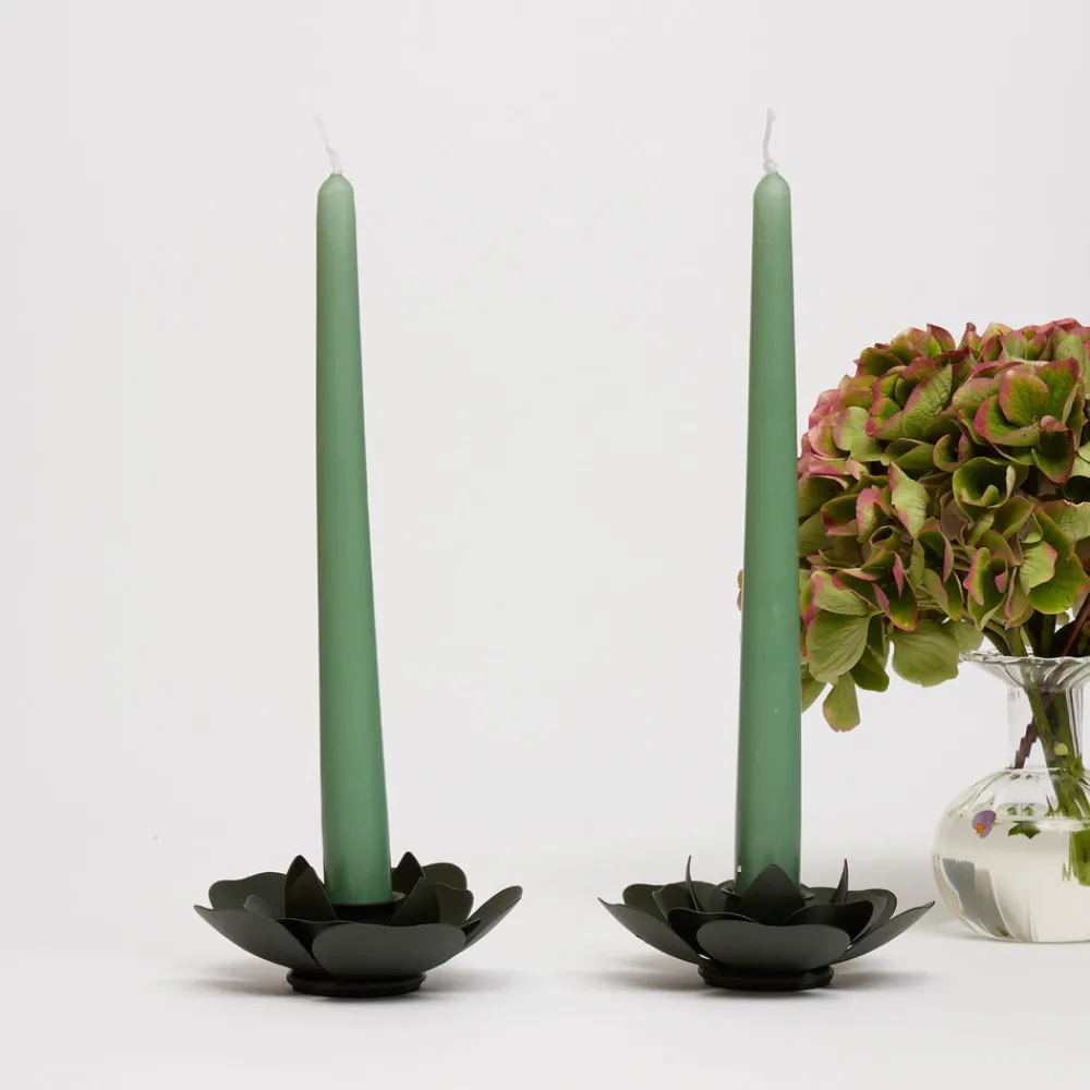 Maison Margaux Candles|Sage Green Tapered Candles, Set of 8