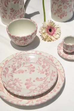 Piano Piano Dinnerware|Salad and Dessert Plate in Rosa