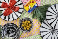 Pomelo Casa Dinnerware|Salad Plate With Candy Cane Stripes