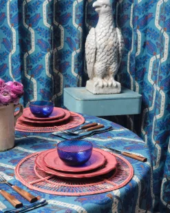 Cabana Glassware|Salon Murano Glass Bowl in Dark Blue