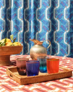 Cabana Glassware|Salon Murano Glass in Dark Blue