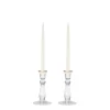 AERIN Candles|Sancia Tall Taper Candleholders in Gold Rim in, Set of 2