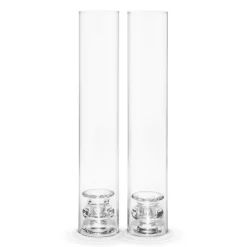 AERIN Candles & Fragrance|Candles|Sancia Taper Holder with Sleeve in Clear Rim, Set of 2
