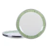 Golden Rabbit Dinnerware|Sandwich Plates in Green Scallop, Set of 4