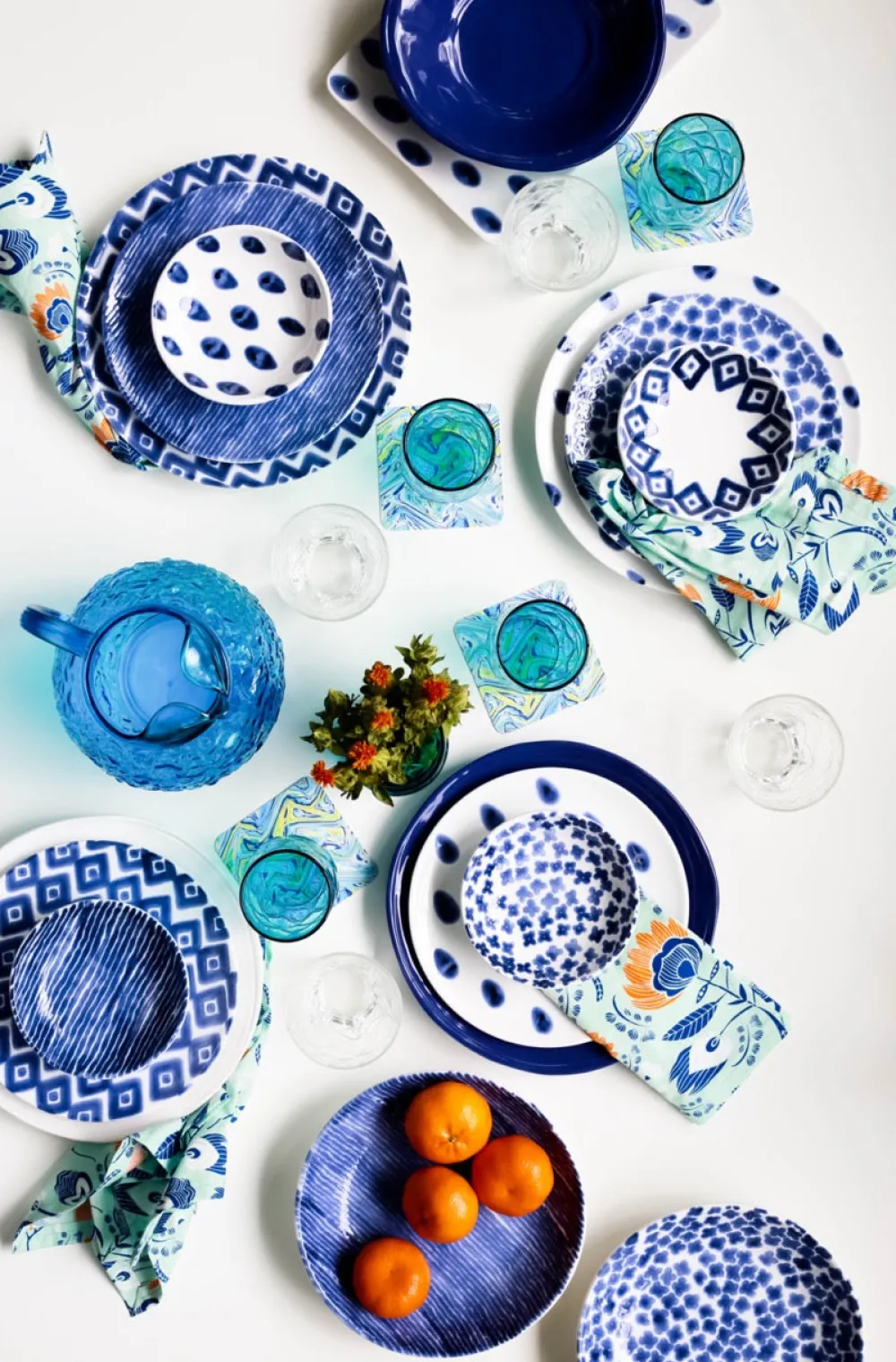 VIETRI Dinnerware|Santorini Assorted Condiment Bowls, Set of 4