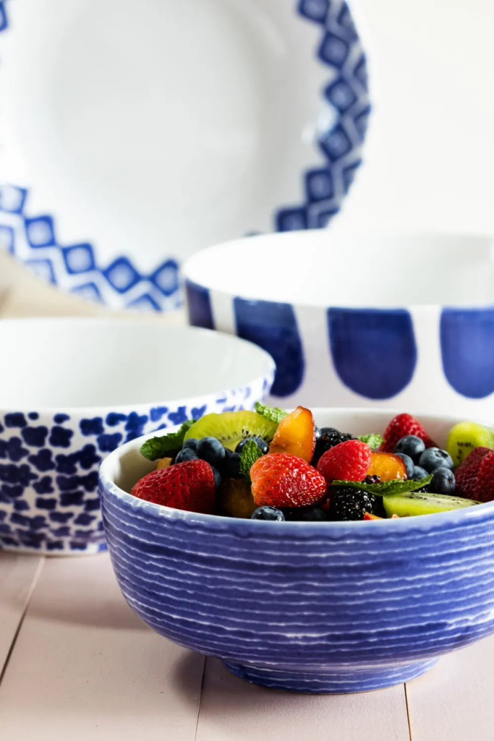 VIETRI Dinnerware|Santorini 4-Piece Serving Bowls Set