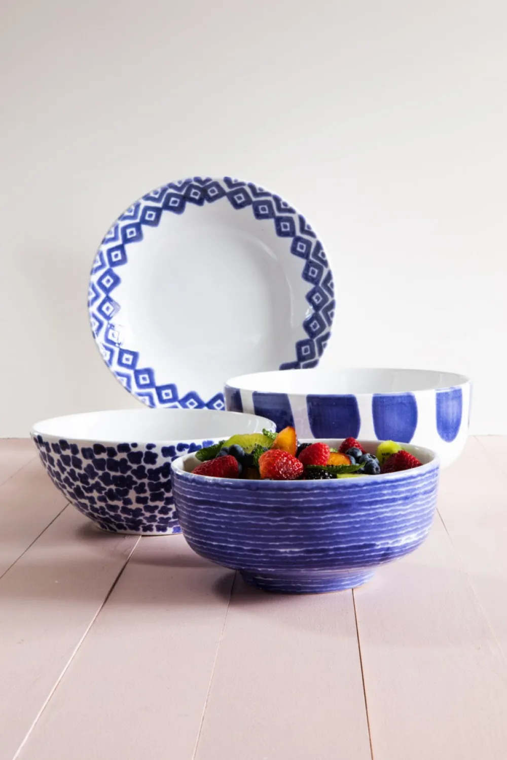 VIETRI Dinnerware|Santorini 4-Piece Serving Bowls Set