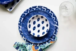 VIETRI Dinnerware|Santorini Stripe Dinner Plate