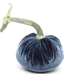 Hot Skwash Living|Décor|Sapphire Silk Velvet Pumpkin