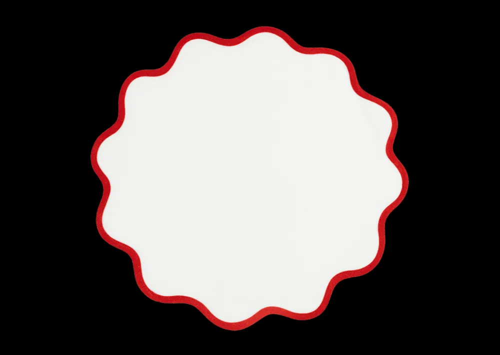 Matouk Place Settings & Linens|Scallop Edge Circle Placemat, Set of 4