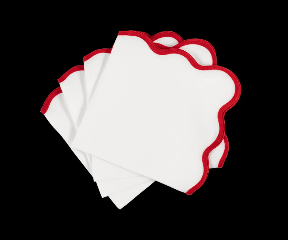 Matouk Place Settings & Linens|Scallop Edge Napkin, Set of 4