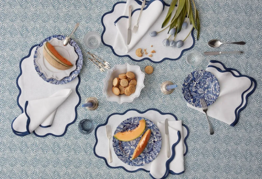 Matouk Place Settings & Linens|Scallop Edge Napkin, Set of 4