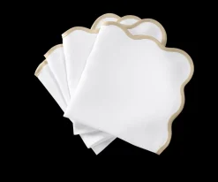 Matouk Place Settings & Linens|Scallop Edge Napkin, Set of 4