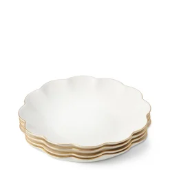 AERIN Dinnerware|Scalloped Appetizer Plates, Set of 4