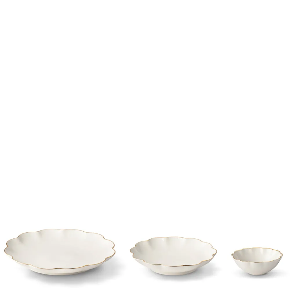 AERIN Dinnerware|Scalloped Nesting Serving Dishes, Set of 3
