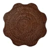 Rebecca Udall Wicker|Place Settings & Linens|Scalloped Rattan Placemat in Brown