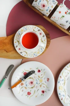 Twig NY Dinnerware|Scandinavian Floral Cup and Saucer