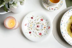 Twig NY Dinnerware|Scandinavian Floral Set of Two, 8" Accent Plates