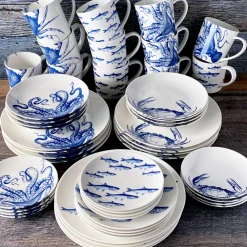 Caskata Dinnerware|School of Fish Coupe Salad Plate