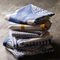 Caskata Place Settings & Linens|School of Fish Dinner Napkins, Set of 4