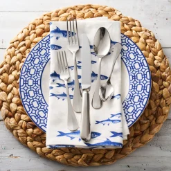Caskata Place Settings & Linens|School of Fish Dinner Napkins, Set of 4