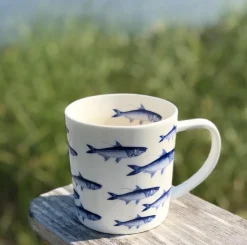Caskata Dinnerware|School of Fish Mug Blue