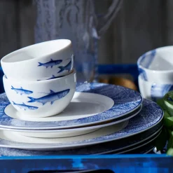 Caskata Dinnerware|School of Fish Snack Bowl