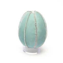 Hot Skwash Living|Décor|Seafoam Crystal Trimmed Egg