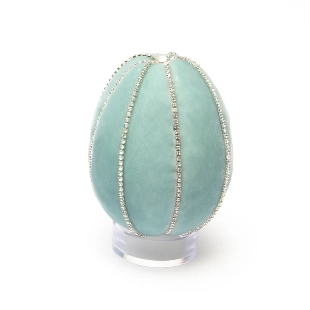 Hot Skwash Living|Décor|Seafoam Crystal Trimmed Egg