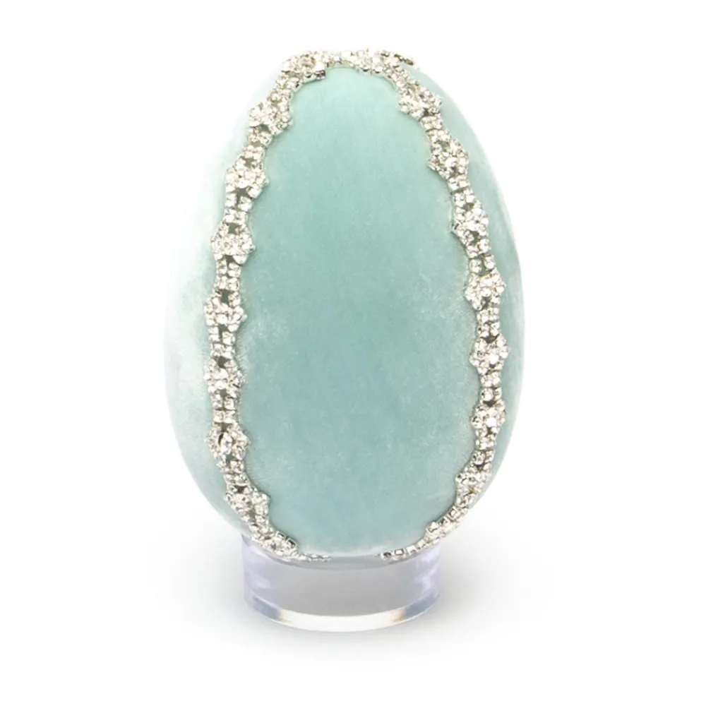 Hot Skwash Living|Décor|Seafoam Crystal Trimmed Egg