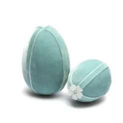 Hot Skwash Living|Décor|Seafoam Ribbon Trimmed Egg