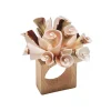 Kim Seybert Place Settings & Linens|Seashell Burst Napkin Ring in Ivory & Natural, Set of 4