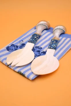 Inner Child Flatware|Seashell Serving Set in Blue