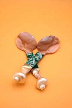 Inner Child Flatware|Seashell Serving Set in Green