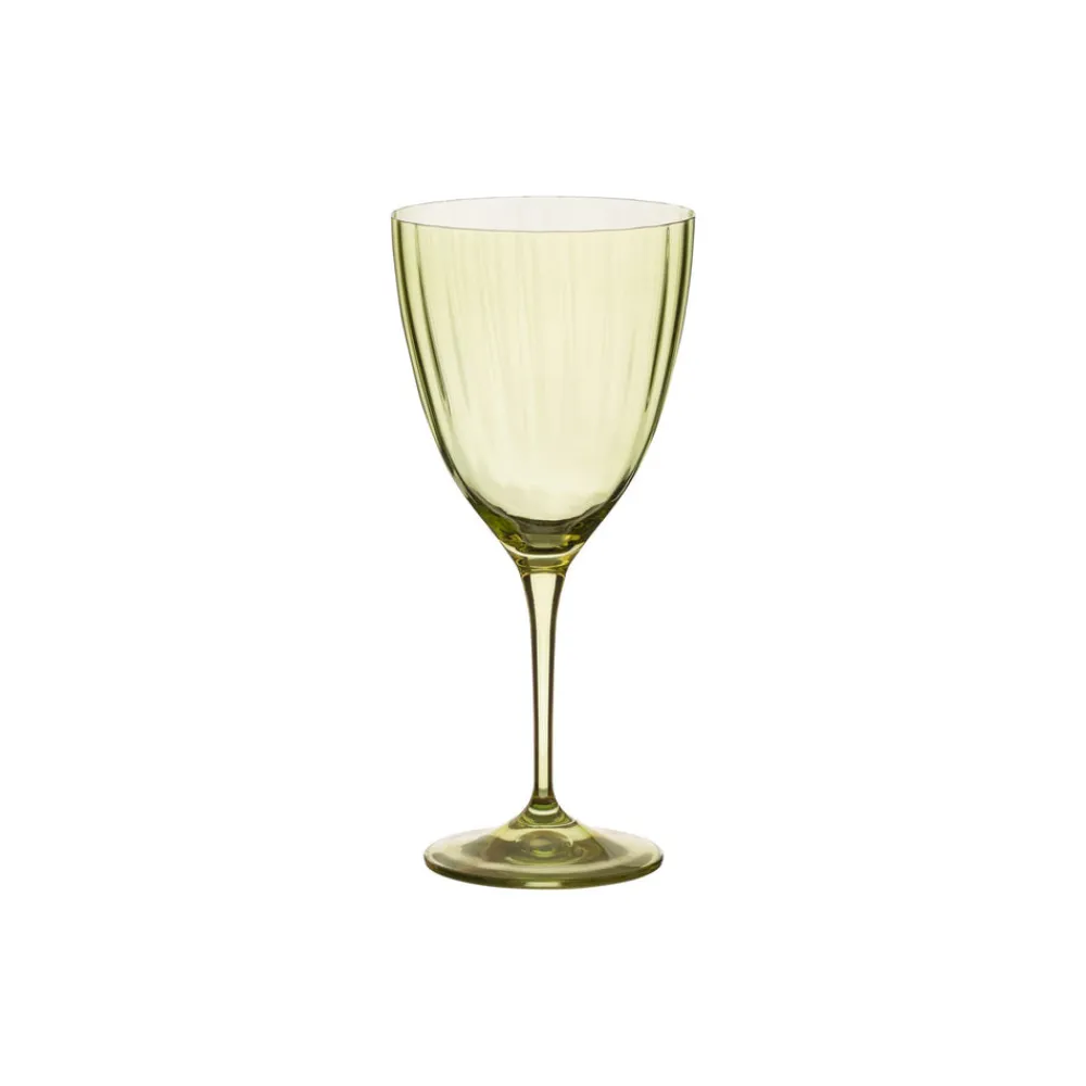 Costa Nova Glassware|Sensa Collection Water Glasses in Bottle Green, Set of 6