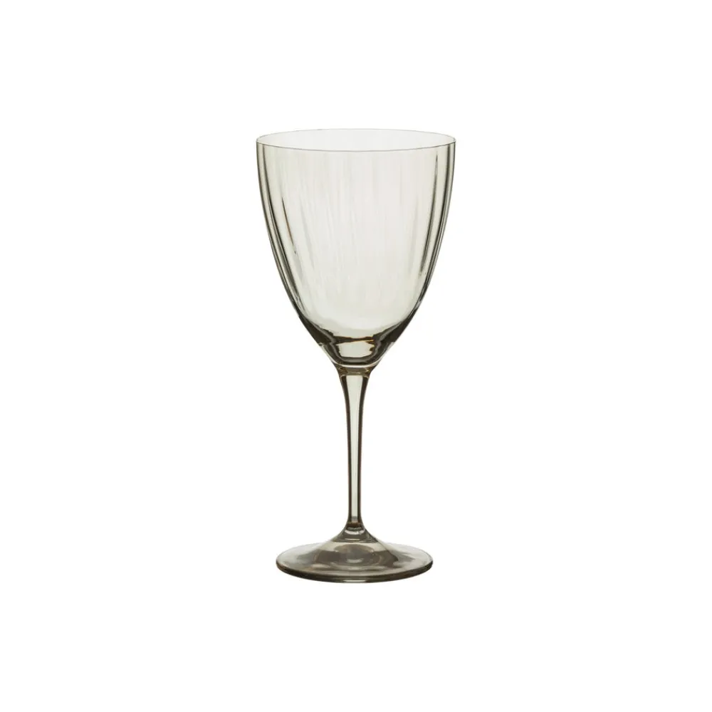 Costa Nova Glassware|Sensa Collection Water Glasses in Smoked Grey, Set of 6