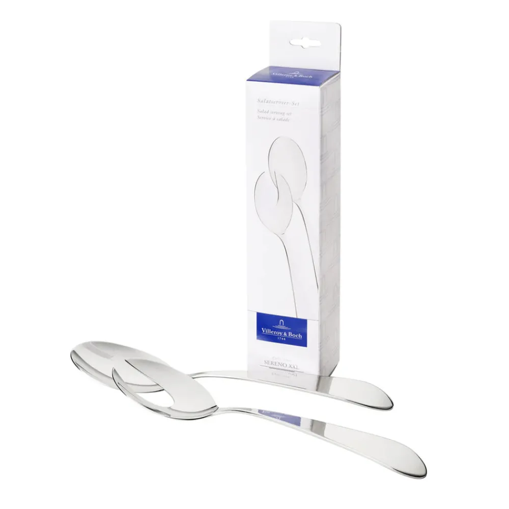 Villeroy & Boch Flatware|Sereno XXL Salad Serving Set Gift Boxed in Silver