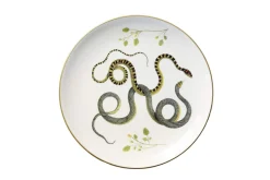 Laboratorio Paravicini Dinnerware|Serpentine Dinner Plate in Serpentines with Leaves