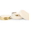 AERIN Living|Décor|Shagreen Coasters in Cream, Set of 4