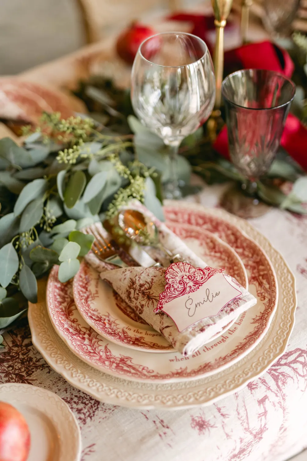 Nadia & Co Place Settings & Linens|Shell Flourish Place Card